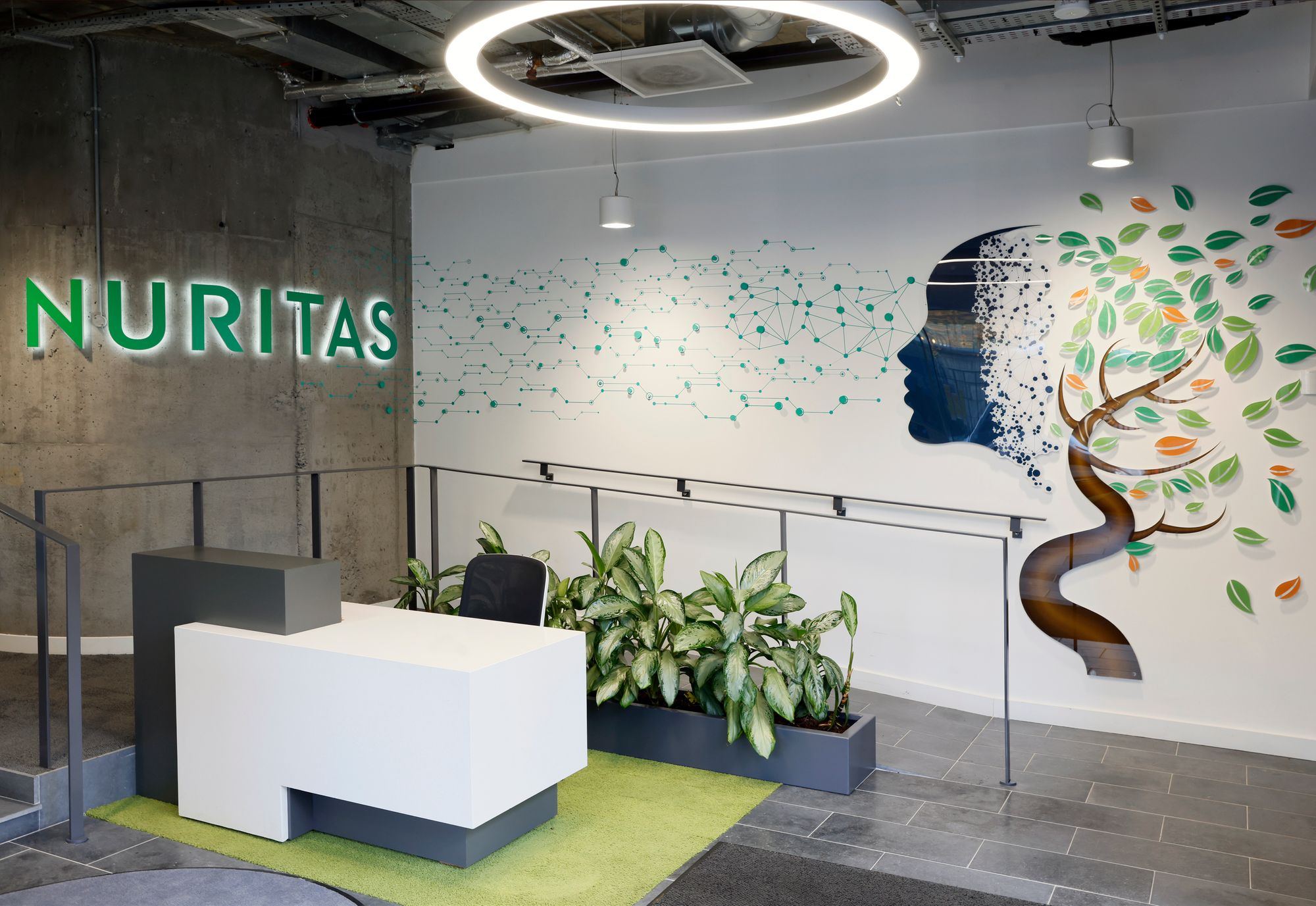 Photo of the Reception area of Nuritas