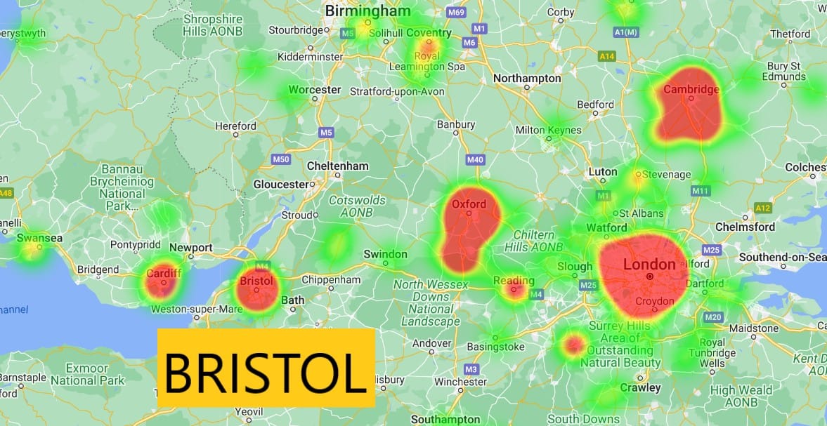 Biotech startups in southern England and Wales