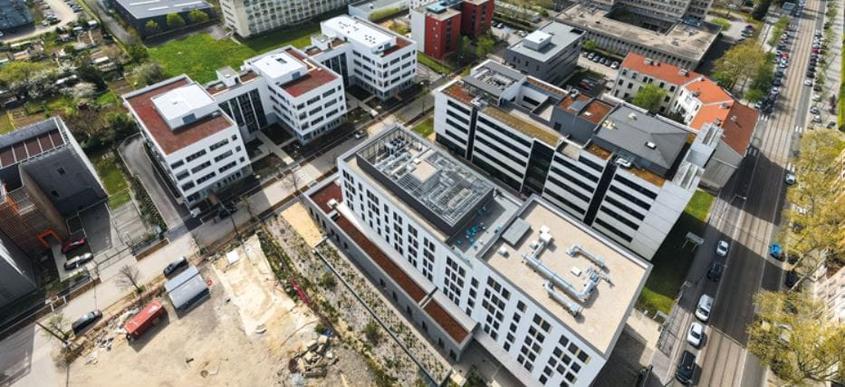 Aerial view of Bioparc Lyon