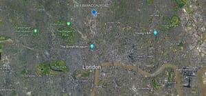 4 Brandon Road shown on map of London
